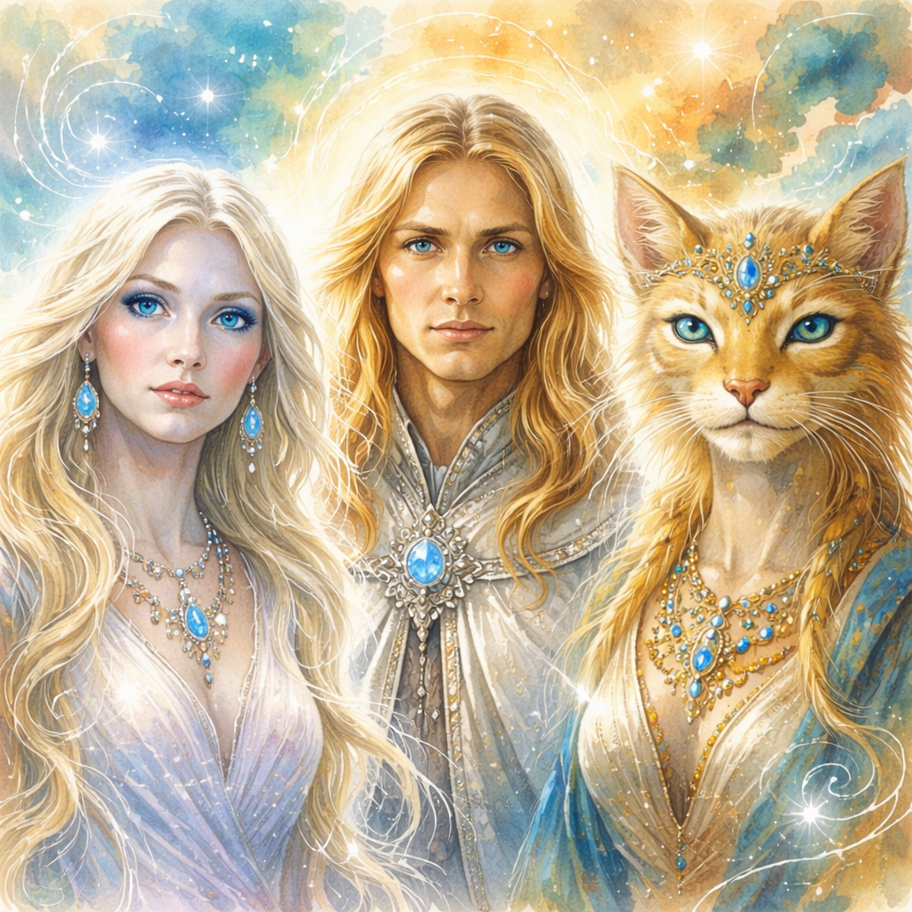 All other beings of love and light — watercolor