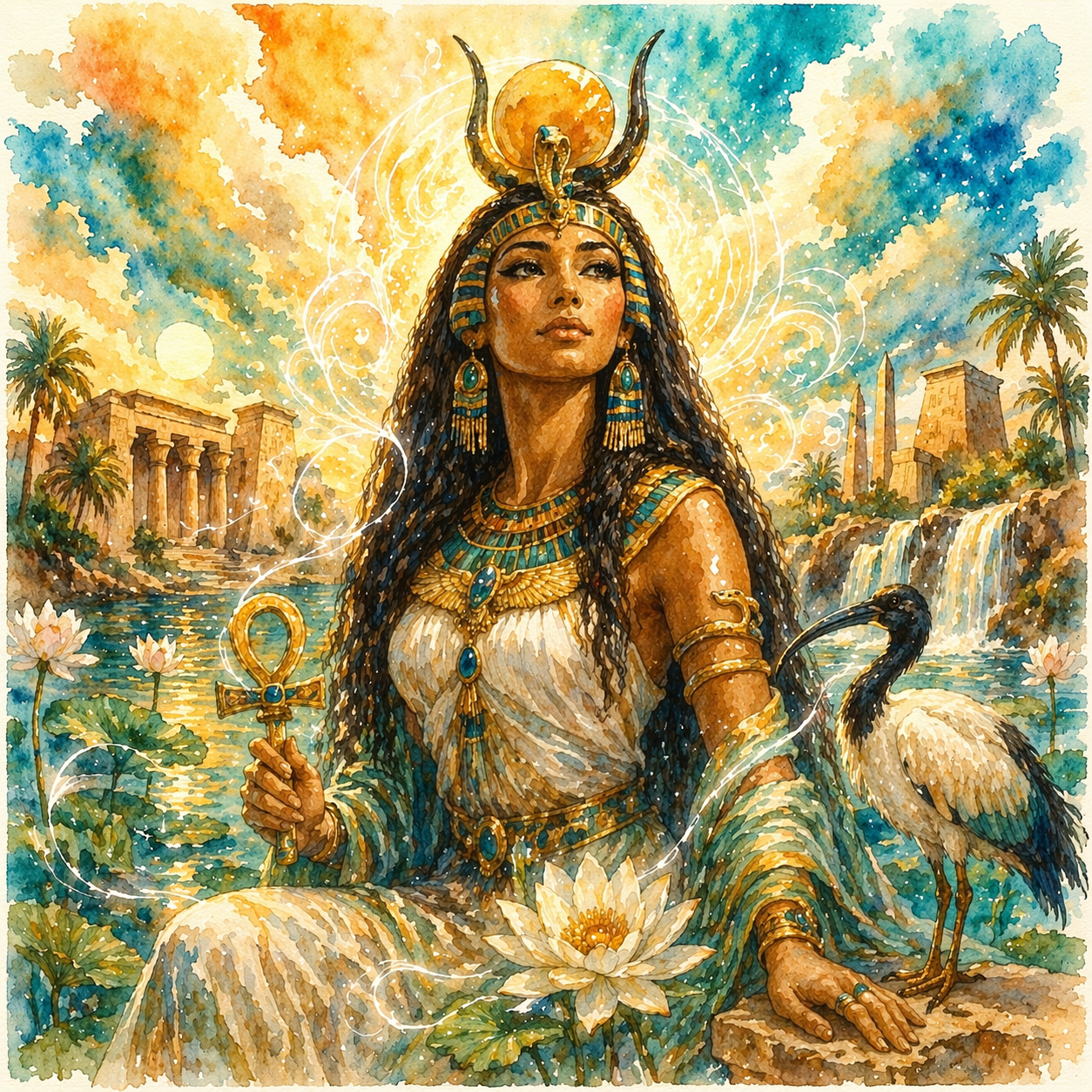 Isis — watercolor