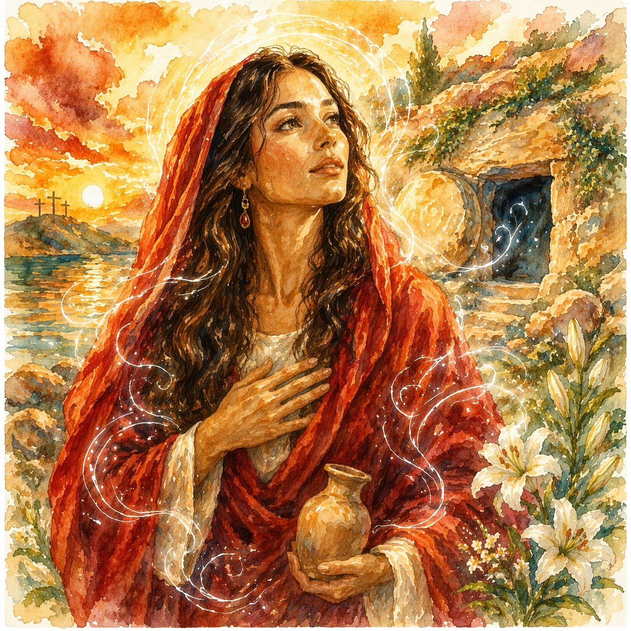 Mary Magdalene — watercolor