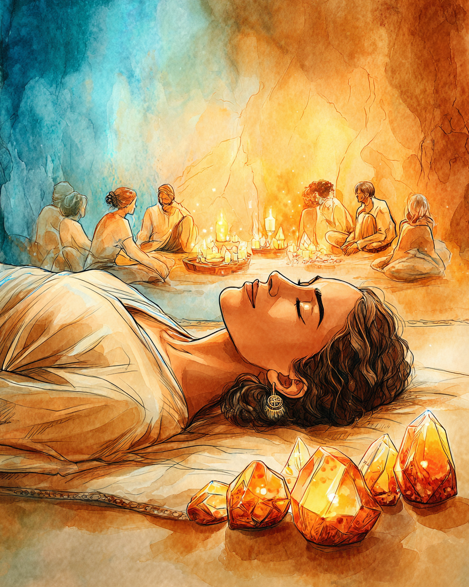 After a group sound healing session with Gentle Thunder